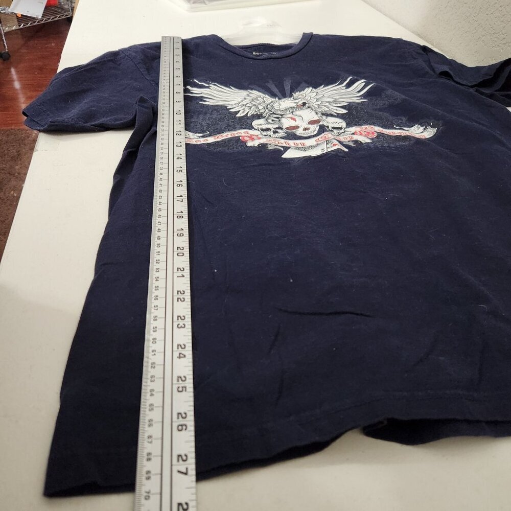 Sonoma Graphic Shirt Skull & Wings Design Las Vegas Sin City Theme Mens L - Picture 5 of 8